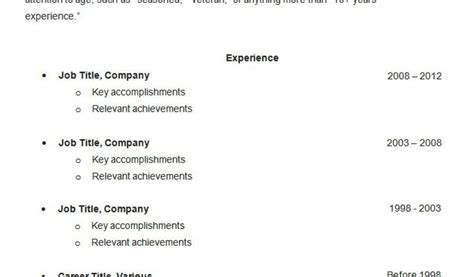 Simple Resume Examples 的图像结果