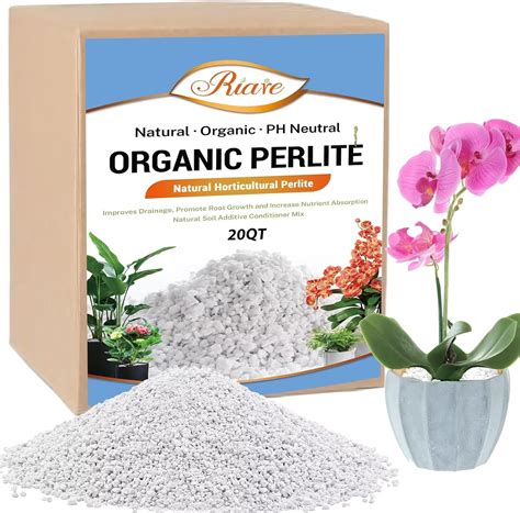 Riare 20 litres Organic Perlite for Plants - Horticultural Perlite Soil Amendment for Plants ...