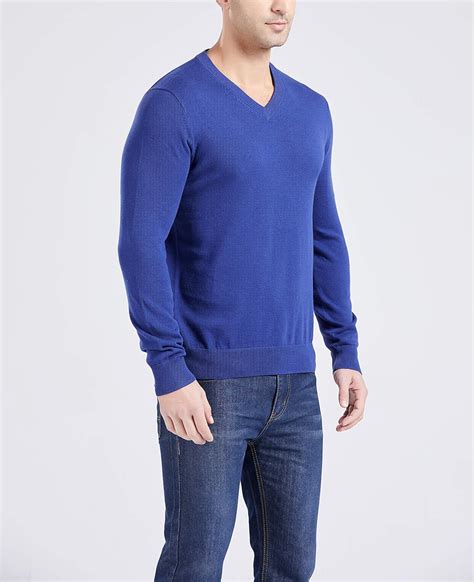 Gilboa - 100% Cotton - V Neck Sweater Men - Sweaters for Men - Black V ...