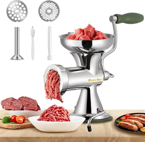 Amazon.com: VEVOR Manual Meat Grinder, 304 Stainless Steel Hand Meat ...