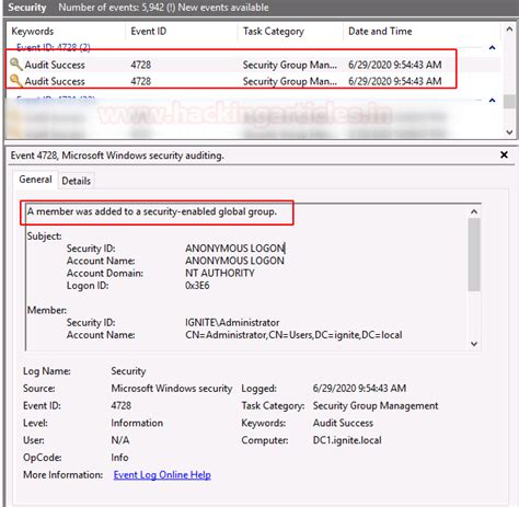 Incident Response: Windows Account Management Event (Part 2) - Hacking ...