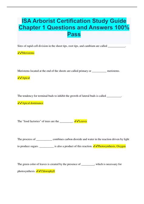 Image result for Arborist Certification Study Guide Test