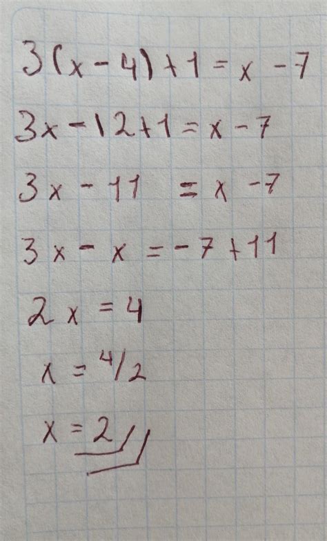 3(x-4)+1=x-7ayuda pls - Brainly.lat