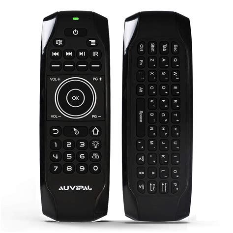 AuviPal G7 Backlit Universal Keyboard Remote Combo (5 Programmable Keys ...