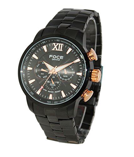 FOCE Sports Analog-Multifunction Black Men's Watch - F914GBM : Amazon ...
