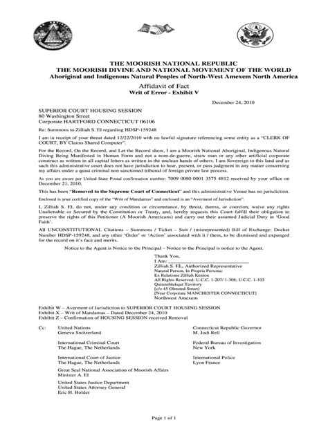 Affidavit of Fact Form - Fill Online, Printable, Fillable, Blank ...