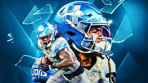 Download Detroit Lions Football Player Artwork Wallpaper | Wallpapers.com