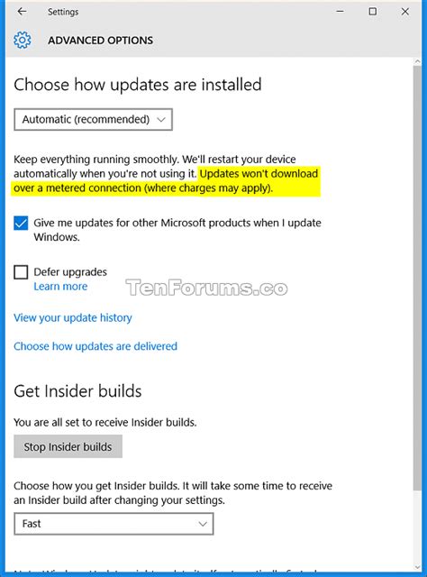 Download Updates Metered Connection 的图像结果