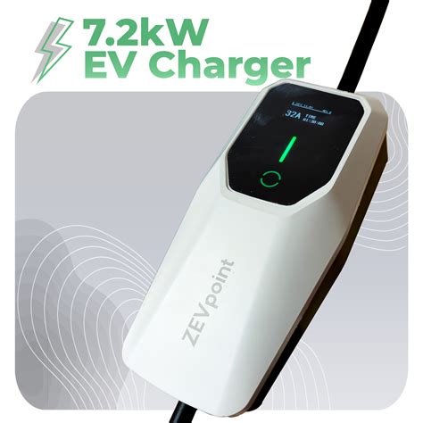 Zevpoint Dash 7.2kW Portable EV Charger | Bold and Powerful