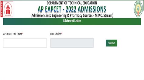 AP EAMCET Seat Allotment Result 2022 for Final Phase Declared at cets ...