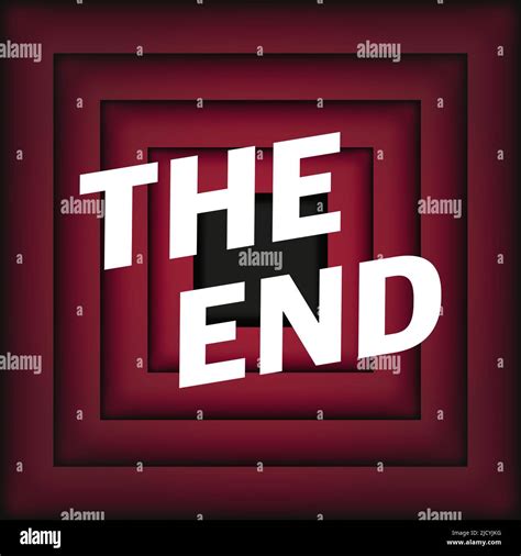 Old Movie ending screen background, the end vintage styled vector ...