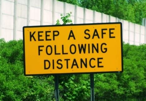 Image result for Proper Following Distance and Avoid Distractions