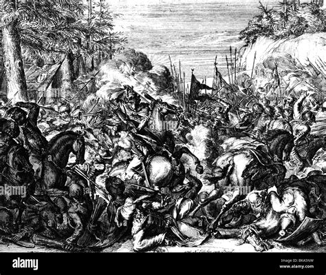 events, Great Turkish War 1683 - 1699, Battle of Vienna, 12.9.1683, copper engraving by Romeyn ...