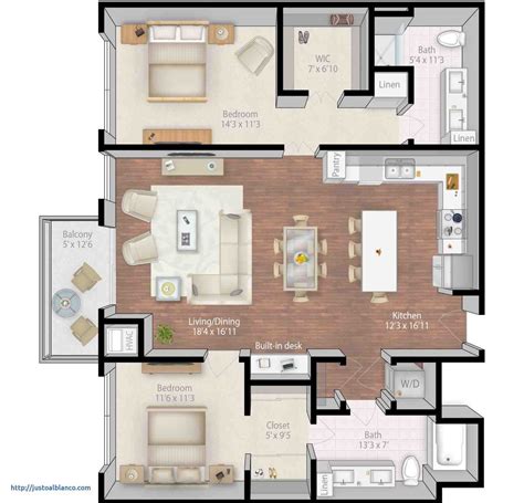 Luxury Studio Apartment Floor Plans