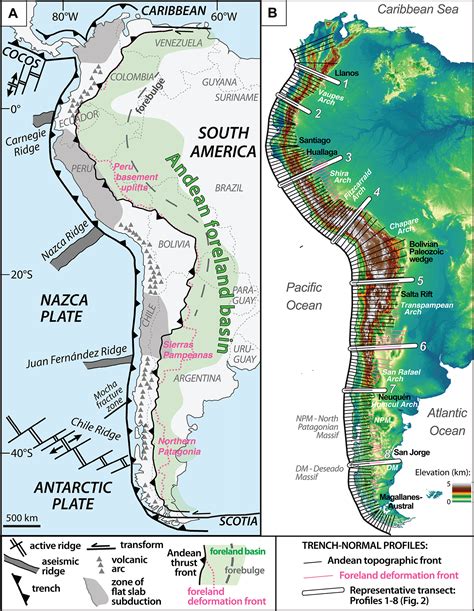 Andes Mountains Location On World Map