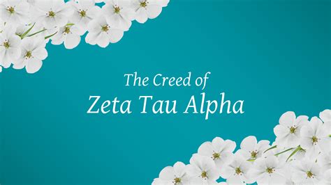 The Creed of Zeta Tau Alpha