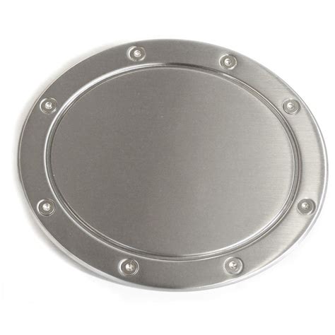 All Sales 6154BC Race Style Billet Fuel Door Trim Brushed Chrome Non ...