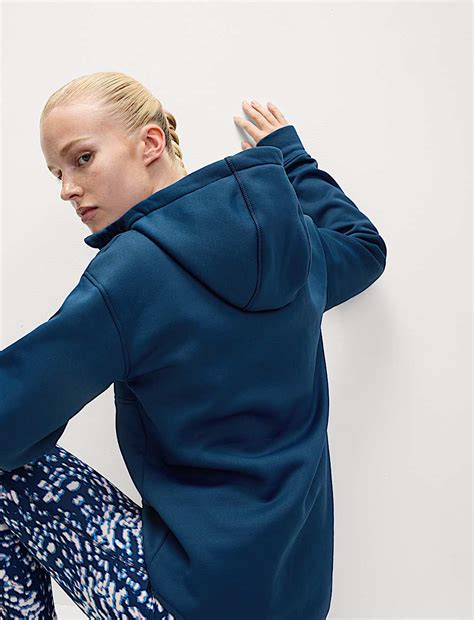 Buy Ultraheat™ Hooded Half Zip Hoodie at Marks & Spencer