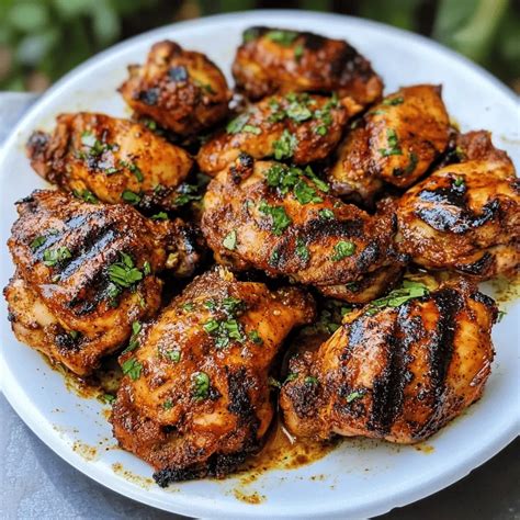 Grilled Chicken Thighs With Garam Masala - Family Table Vibes