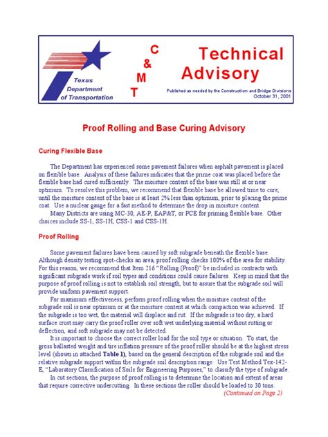 Image result for Proof Rolling Test Form