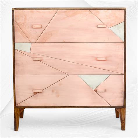 Copper Sheet 3 Drawer Chest – Luxury Handicrafts