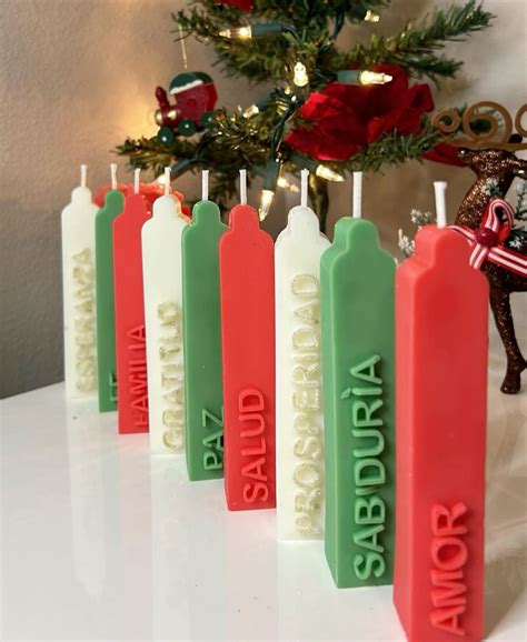 Velas deseos moldes silicona PAOART | Velas de navidad, Fabricar velas ...