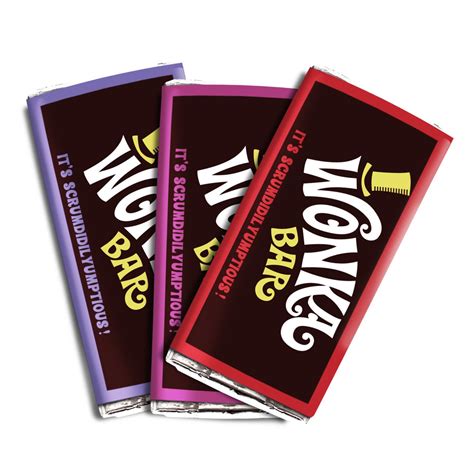 Willy Wonka Candy Bar Wrapper Printable - Printable Free Templates