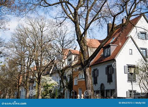 Family Houses in Munich, Single Houses in Germany Stock Image - Image ...