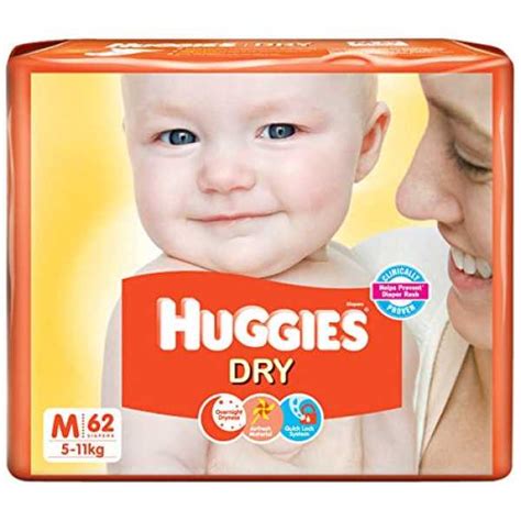 Huggies New Dry Diapers Medium (60 Pieces) Price in India, Specs ...