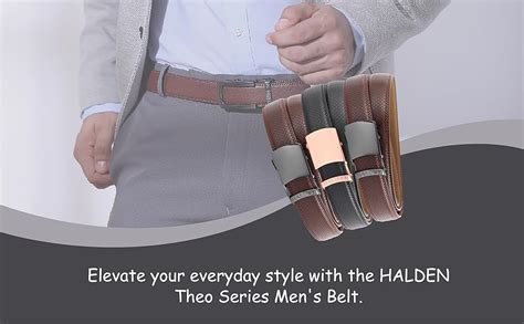 Buy HALDEN THEO Tan Belt For Men Leather Original (Adjustable Fits Up ...