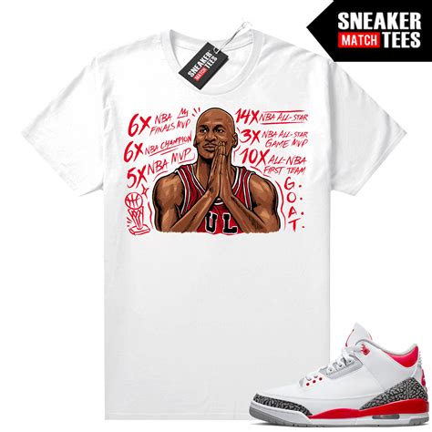 Fire red 3s shirts to match sneakers | Fire Red Sneaker tees
