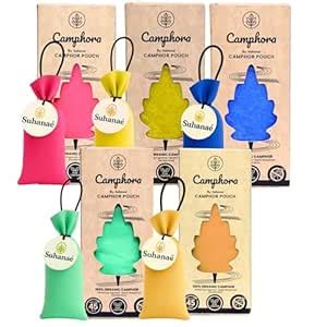 Camphora All-in-One Camphor Pouch Pack – Lavender, Rose, Lemon ...