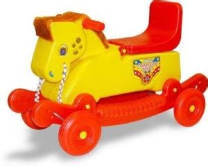 mayank & company Rider Horse 2-in-1 Rocker Cum Ride-On Toy for Kids ...