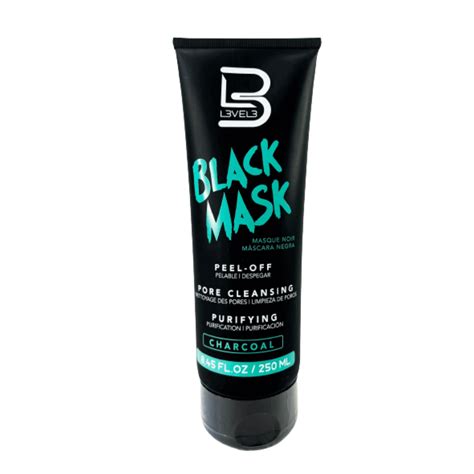 L3VEL3 Black Mask Charcoal - MASCARA NEGRA - Prime Barber Supply