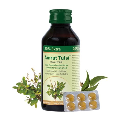 Amrut Tulsi Cough Syrup (120 ml) – Aarogyam - The Wellness Store