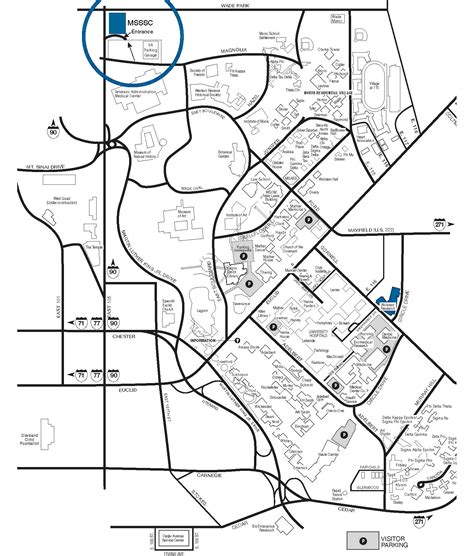 CWRU campus map