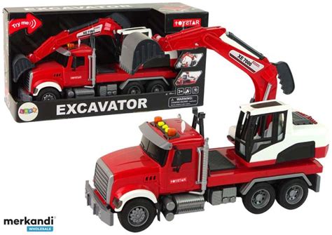 Truck With Excavator Tractor Excavator Sound Light - Poland, New - The ...