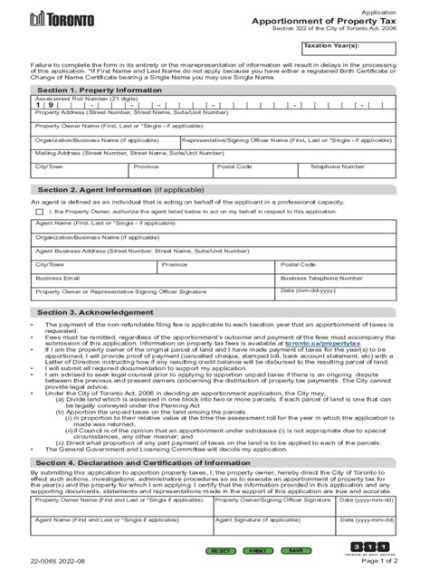 Fillable Online ARB Forms - COT Apportionment Application Appeal Form ...