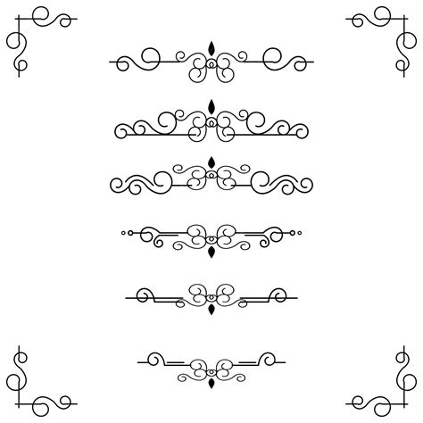 Premium Vector | Classic ornament frame, vintage border set premium vector