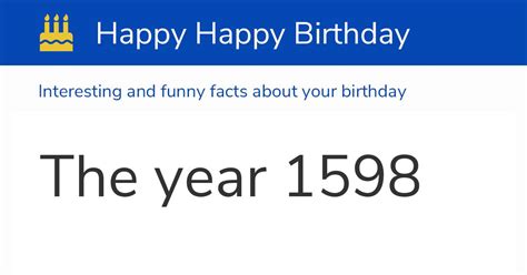 The year 1598: Calendar, history and birthdays