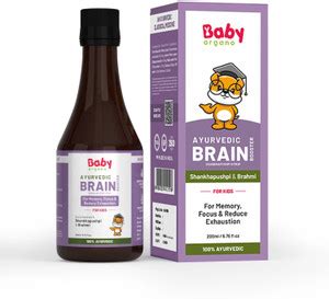 BabyOrgano Ayurvedic Shankhpushpi, Brahmi Brain Booster Syrup for Kids ...