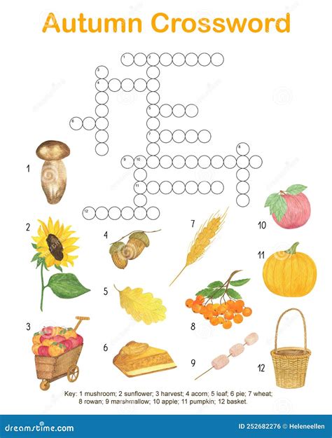 Autumn Crossword Puzzle