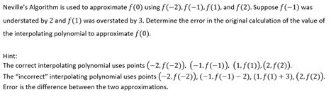 Image result for Aitken Neville Algorithm