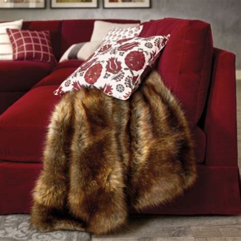 Lush Faux Fur Throw - Sable | Ballard Designs
