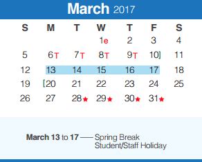 Comal Elementary School - School District Instructional Calendar ...