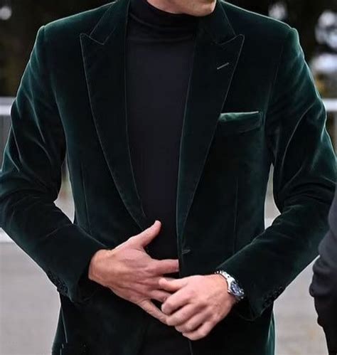 MEN'S BLAZER Velvet Blazer Green Blazer Velvet Green - Etsy