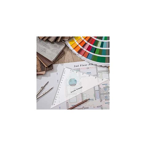 Coopay Large Triangle Ruler Set Square, 30/60 and India | Ubuy