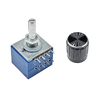 Rotary Potentiometer Log ALPS RH2702 Audio Volume Control Pot Stereo W ...