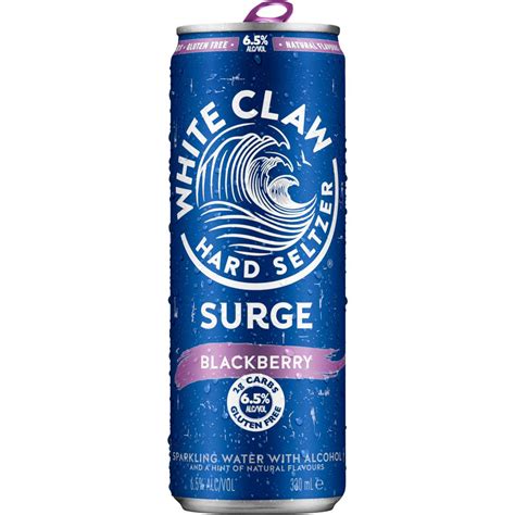 White Claw Surge Blackberry Hard Seltzer Can 330ml | Woolworths