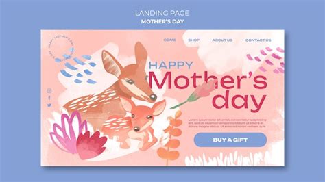 Mothers day celebration landing page | Free PSD